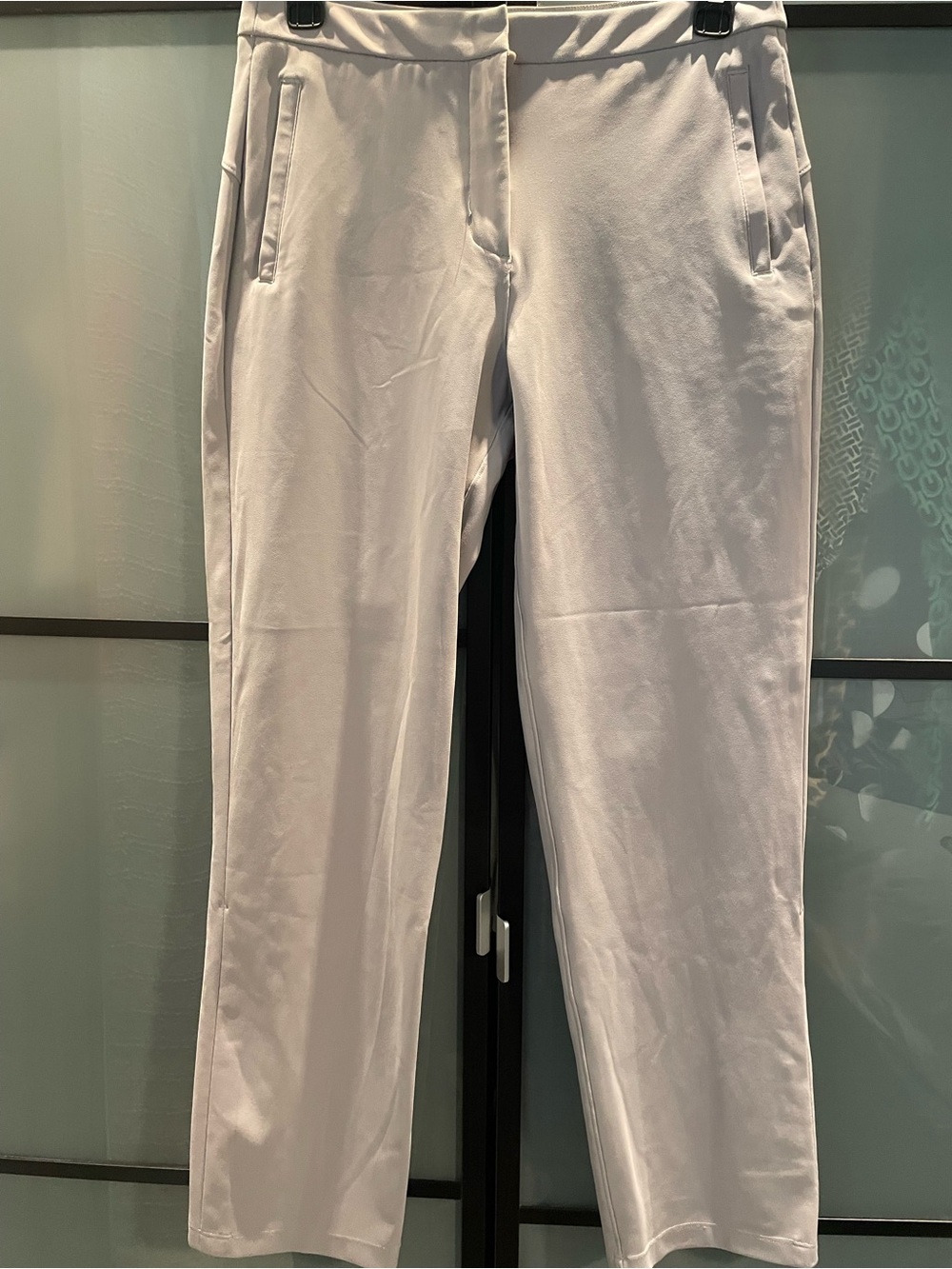 lululemon athletica taupe Cropped Straight-Leg Pants